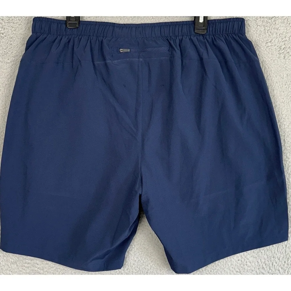 NEW Merrell Shorts Men XL Navy Blue Wicking Lined Athletic Running Stretch Waist